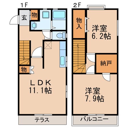 メゾン西谷の物件間取画像